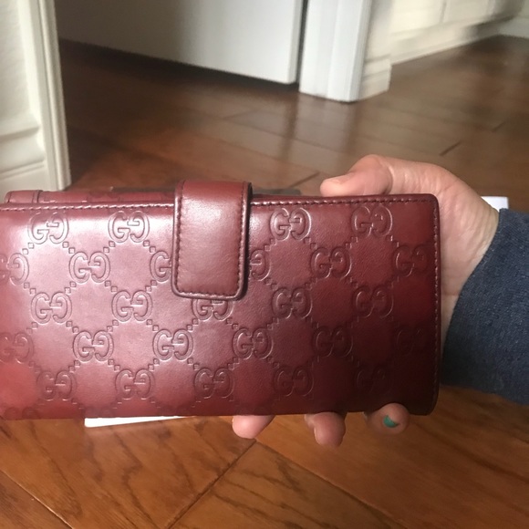 SOLD !!! Red Gucci Guccisima wallet - Picture 5 of 7